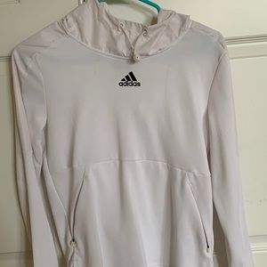 White Adidas hoodie